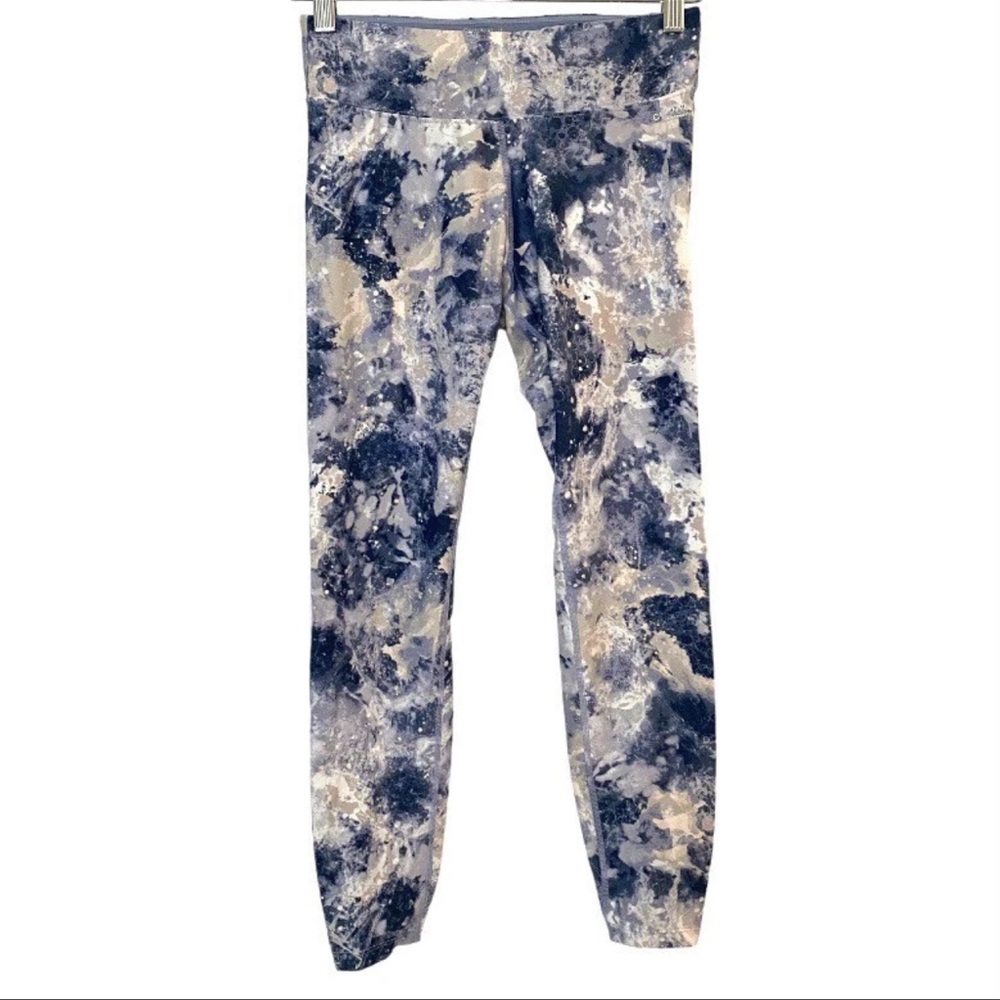 Calvin Klein Blue and Gray Leggings with Elastic Waistband